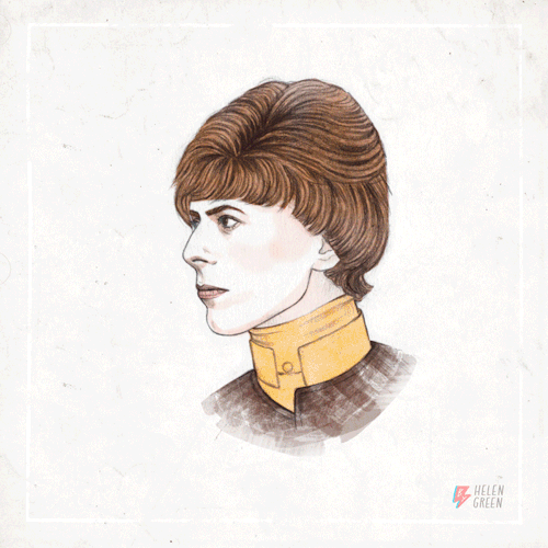 GIF of D Bowie by Helen Green