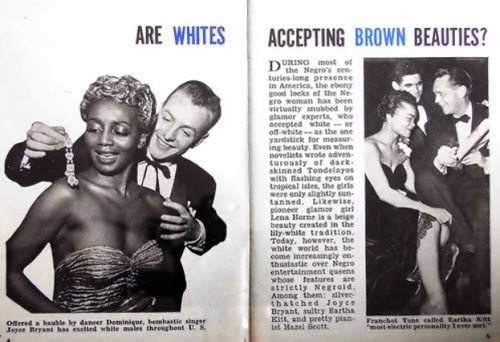 Singer Joyce Bryant and Eartha Kitt_sex symbols of the 1950s